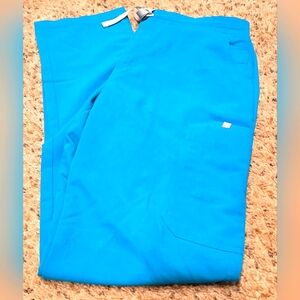 Womens Figs Yola-Teal-Small Tall